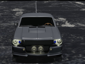 Mustang Shelby GT500 1967 3D Model