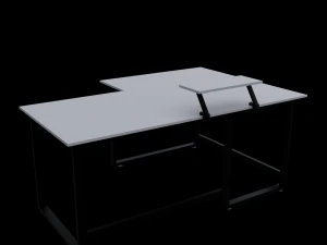Scrivania per computer ad angolo Modello 3D