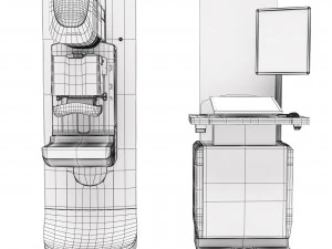 Sistema mammografico 3dimensioni Modello 3D