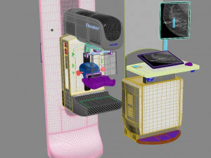 Sistema mammografico 3dimensioni Modello 3D