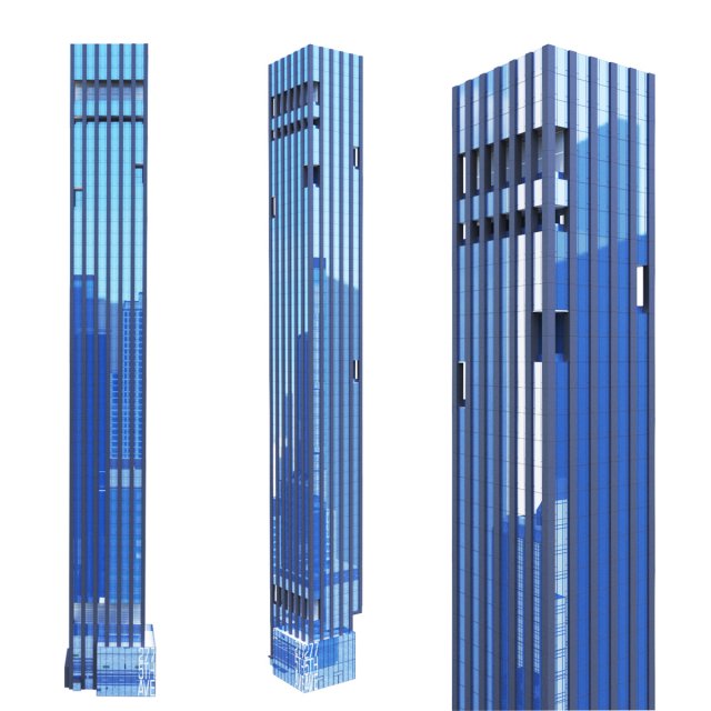 Skyscraper 277 Fifth Ave NY 3D 모델 .c4d .max .obj .3ds .fbx .stl .blend 