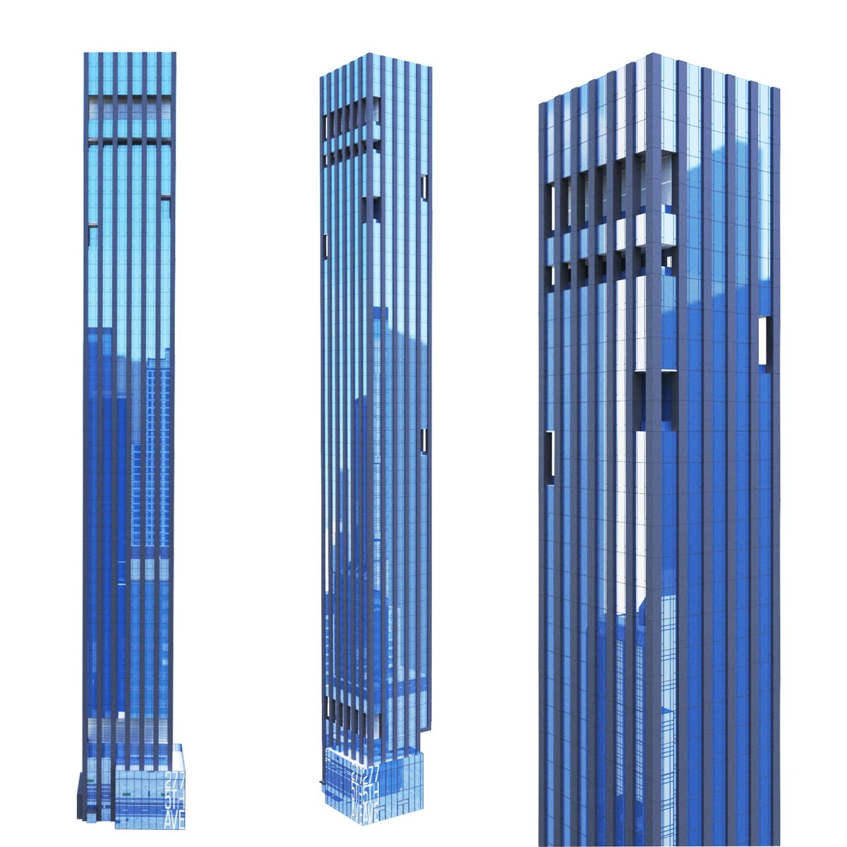Skyscraper 277 Fifth Ave NY 3D Model .c4d .max .obj .3ds .fbx .stl .blend