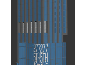 Skyscraper 277 Fifth Ave NY 3D 모델