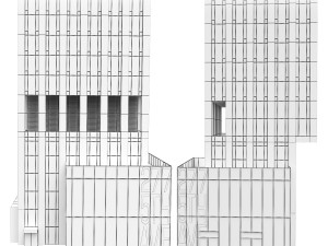Skyscraper 277 Fifth Ave NY 3D 모델