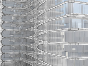 Zaha Hadid Building 520 West 28th Street NY 3D Модель