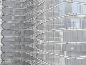 Zaha Hadid Building 520 West 28th Street NY 3D Model