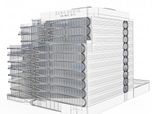 Zaha Hadid Building 520 West 28th Street NY 3D Модель