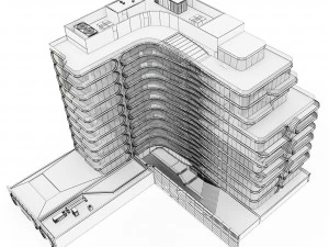 Zaha Hadid Building 520 West 28th Street NY 3D Model