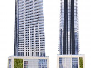 Building 1010 Brickell Miami 3D Модель