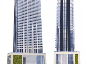 Building 1010 Brickell Miami 3D Model