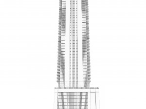 Building 1010 Brickell Miami 3D Модель