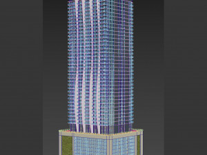 Building 1010 Brickell Miami 3D Модель