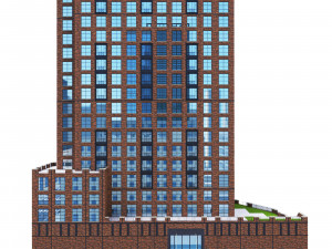 Abington House Building 3D Model