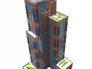 Abington House Building 3D Model