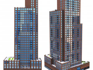 Edif&iacute;cio da Casa Abington Modelo 3D