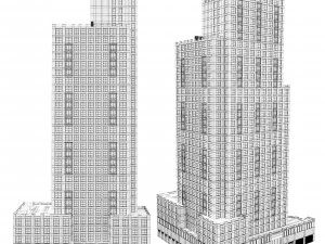 Edif&iacute;cio da Casa Abington Modelo 3D