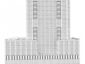 Abington House Building 3D Model
