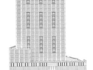 Abington House Building 3D Model