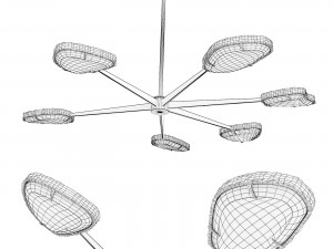 Chandelier Achille Salvagni Spider Jewel 3D Model
