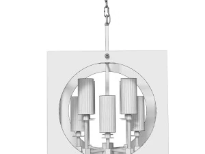 Chandelier Acrylic Cube 3D Model