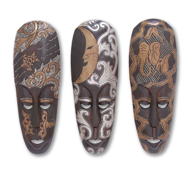African masks Modello 3D .c4d .max .obj .3ds .fbx .stl .blend 