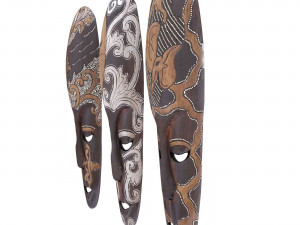 African masks Modello 3D