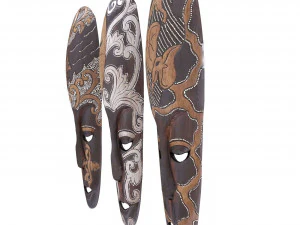 African masks 3D Model