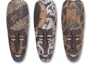 African masks 3D Model