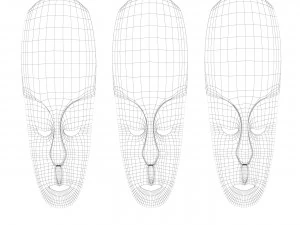 African masks 3D Model
