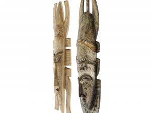 African masks 3D-Modell