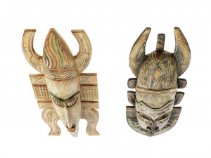 African masks 3D-Modell