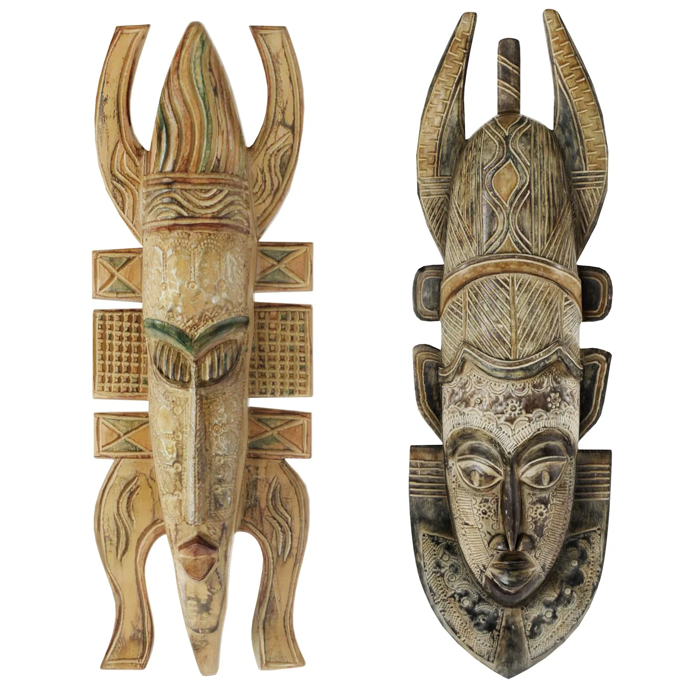 African masks 3D Model .c4d .max .obj .3ds .fbx .stl .blend