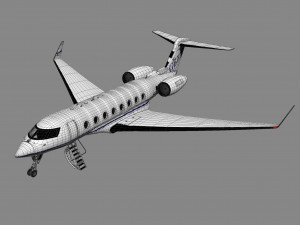 Aircraft Golfstream 650 Model 3D