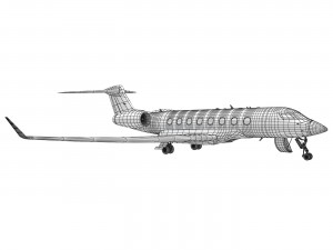 Aircraft Golfstream 650 Model 3D