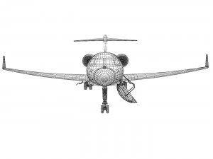 Aircraft Golfstream 650 3D Model