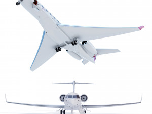 Airplane Gulfstream G700 Modello 3D