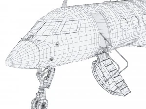 Airplane Gulfstream G700 3D Model