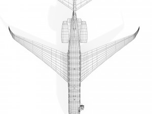 Airplane Gulfstream G700 Modello 3D