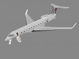 Airplane Gulfstream G700 Modello 3D
