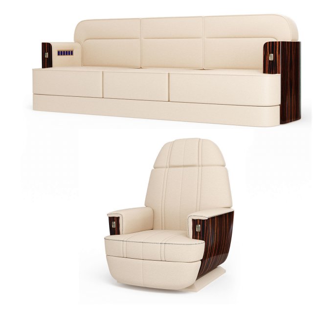 Airplane furniture Modèle 3D .c4d .max .obj .3ds .fbx .stl .blend 