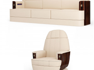 Airplane furniture Modèle 3D