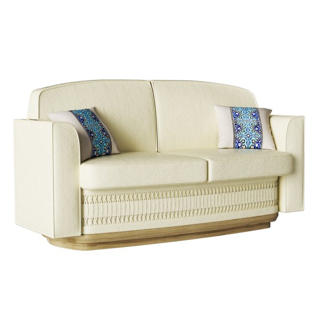 Airplane sofa 3D Модель .c4d .max .obj .3ds .fbx .stl .blend