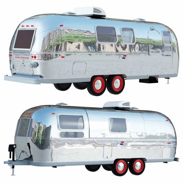Airspresso coffee food trailer Model 3D .c4d .max .obj .3ds .fbx .stl .blend 