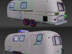Airspresso coffee food trailer 3D Model