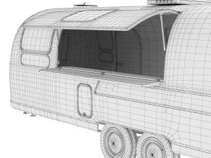 Airspresso coffee food trailer 3D Model