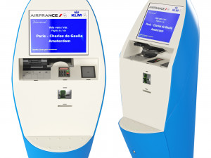 KLM self-service kiosk 3D-Modell