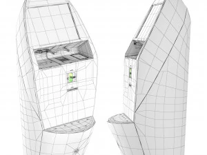KLM self-service kiosk 3D Model
