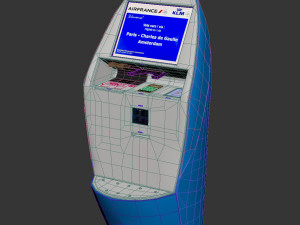 KLM self-service kiosk 3D-Modell