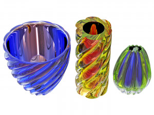 Vases Archimede Seguso Murano Model 3D
