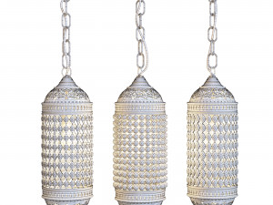 Oriental cristal pendant lamp 3Dモデル